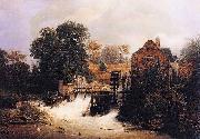 Andreas Achenbach Material and Dimensions Spain oil painting artist